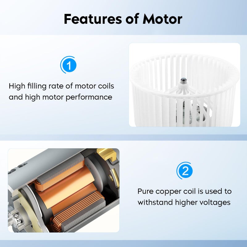 AEagle HVAC Blower Motor Assembly for BMW 528i 535i 535d 550i 640i 650i 740Li 750i Alpina B6 B7 M5 M6 xDrive Gran Coupe Replaces for 75027 64119242607 - Image 4